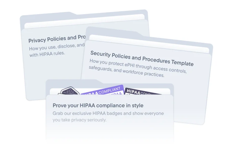 Get access to ready-to-use security and privacy policy templates